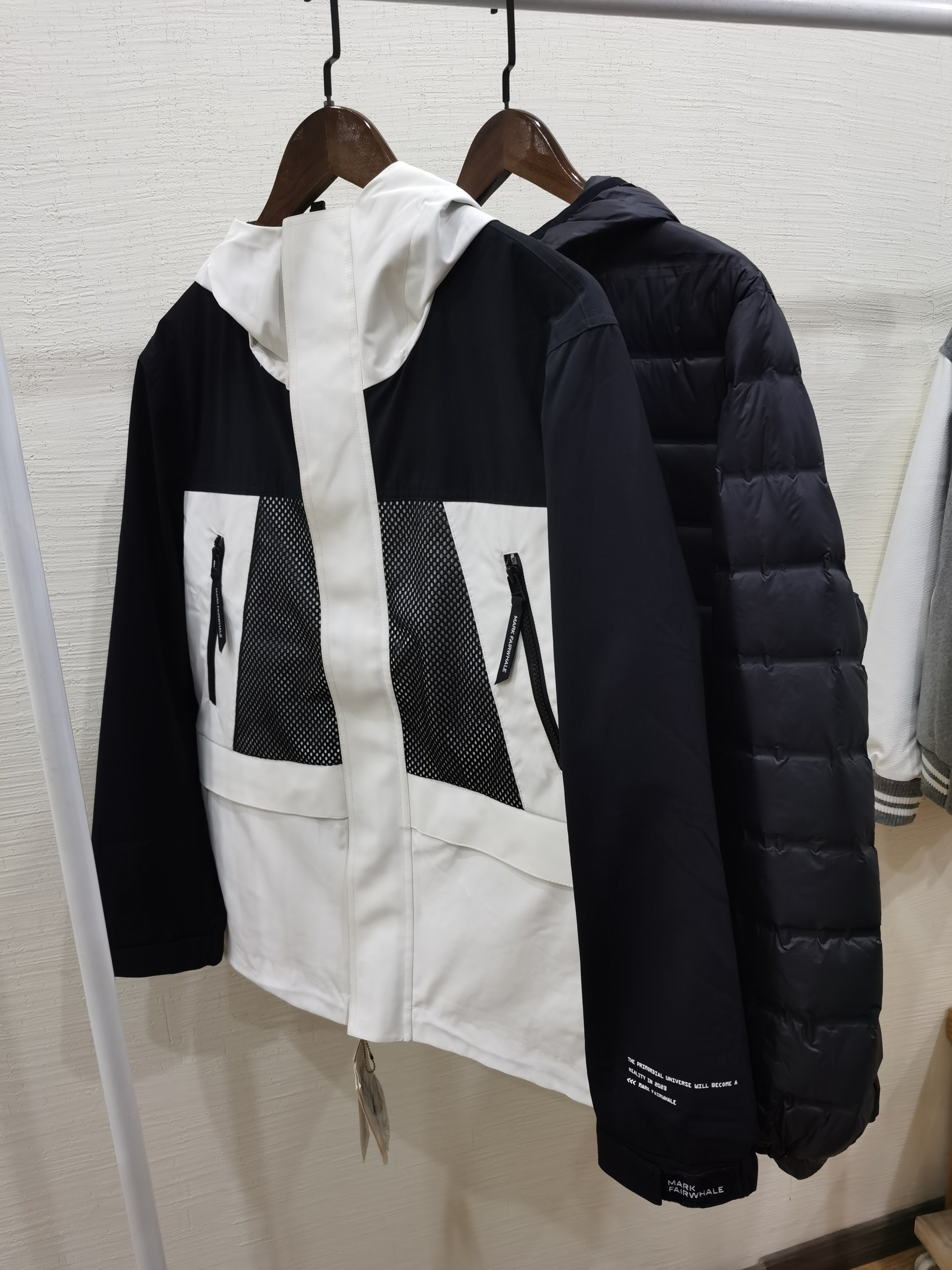 商场撤柜男户外极寒工装羽绒服套装可脱卸两件套保暖白鸭绒冲锋衣