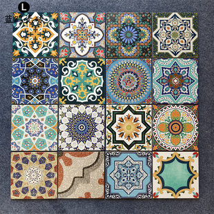 东南亚民族风花砖300x300卫生间厨房阳台墙地砖防滑耐磨复古瓷砖