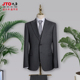 奥迪进口男西服4S店销售修身 男西装 套装 九唐2023新款 灰色工装 马甲