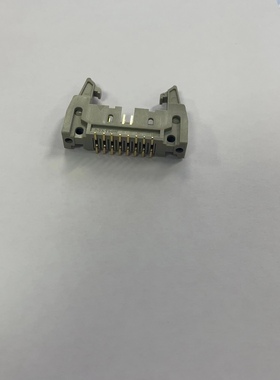 贴片式牛角插座C2-2.54-SMT-20P 灰色 卡钩带扣 2.54间距