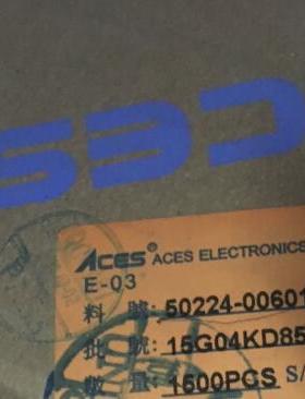 aces 宏致 6pin 50224-00601-001