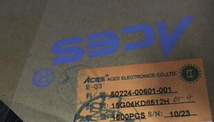 aces 宏致 6pin 50224-00601-001
