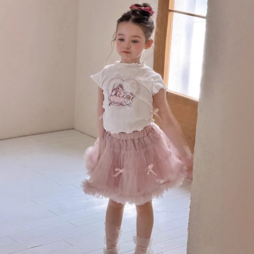 otaly2026夏季新款童装女童短袖上衣儿童棉感可爱T恤（印花有版权