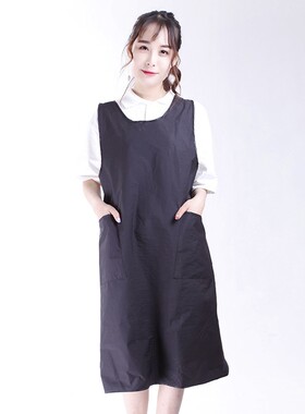美发工服发型师工作服技师服围裙韩版时尚工作服定制工作围裙