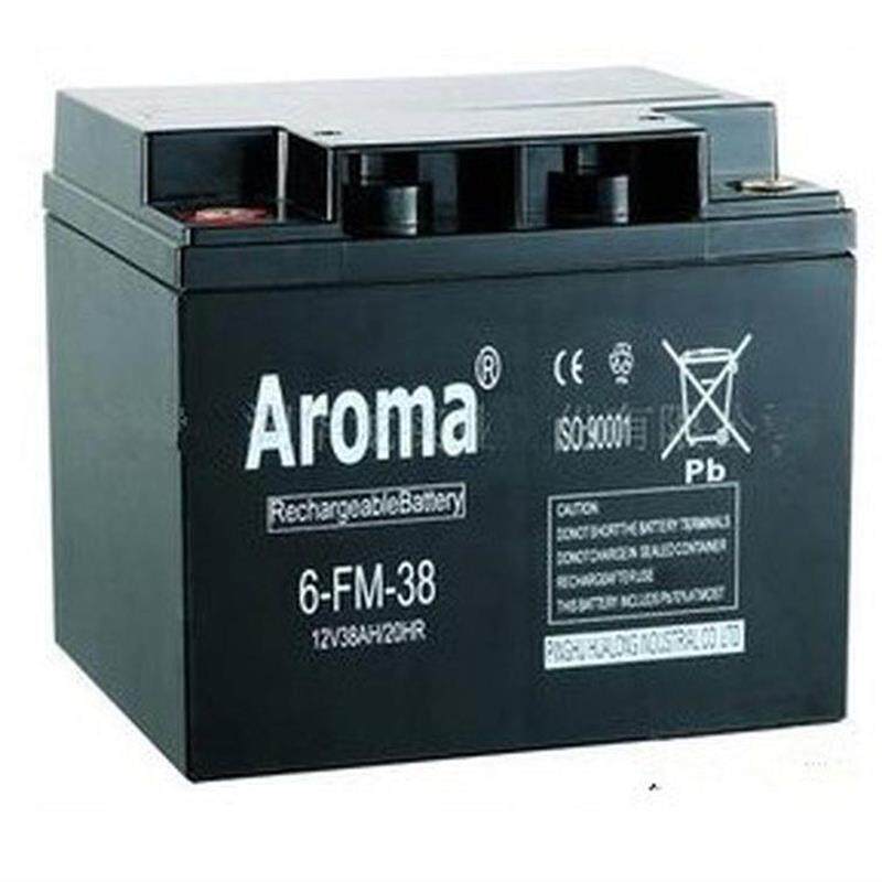 仪价-aroma蓄电池12v38ah华龙蓄电池6-fm-33/ups应急电源储能现