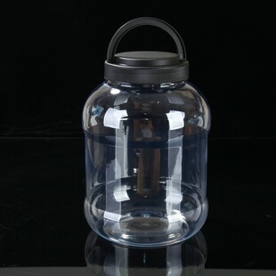 10斤大容量5升塑料罐食品级透明储物罐加厚2公斤4斤燕麦片包装 桶