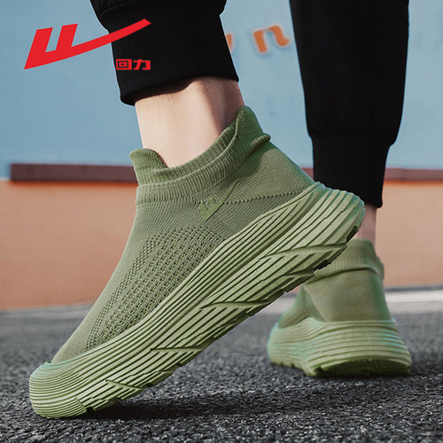 回力透气飞织鞋厚底百搭时尚潮鞋