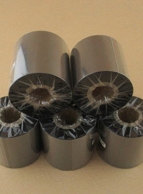 蜡基碳带50 60 80 90 100x110mm*300m贴纸铜版不干胶打印机墨色带