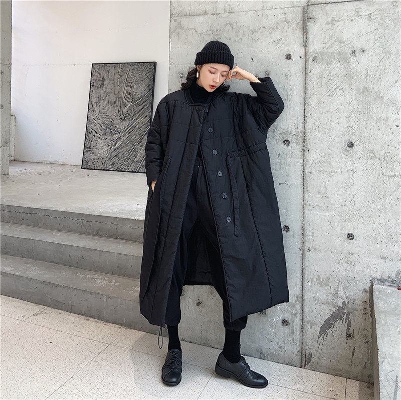 女中长款棉衣棉服韩版加厚保暖棉袄外套2020冬新款羽绒棉