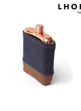 LHOKA bold便携酒壶flask简约扁随身优雅户外轻量烈酒高度酒咖啡