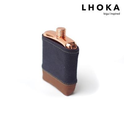 LHOKA bold便携酒壶flask简约扁随身优雅户外轻量烈酒高度酒咖啡