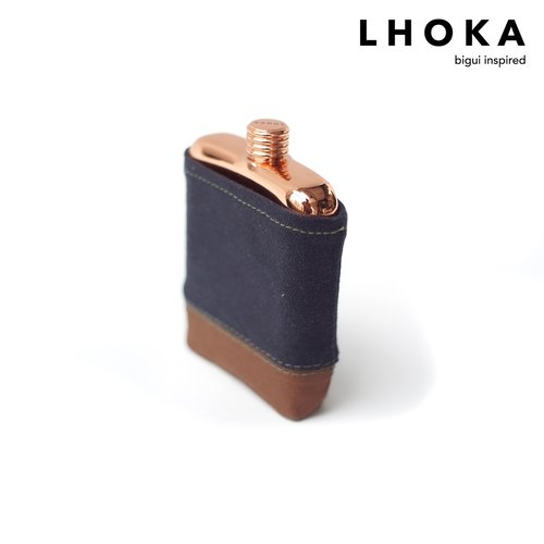 LHOKA bold便携酒壶flask简约扁随身优雅户外轻量烈酒高度酒咖啡