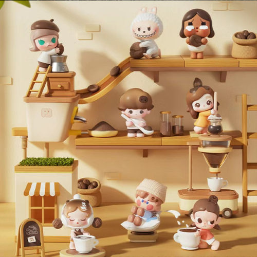 泡泡玛特咖啡工厂一二代网红爆款