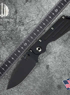 美国Strider Knives挺进者SMF户外粉末钢防身野营战术折叠刀收藏