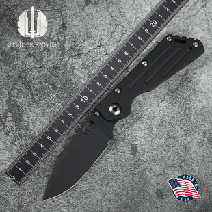 美国Strider Knives挺进者SMF户外粉末钢防身野营战术折叠刀收藏