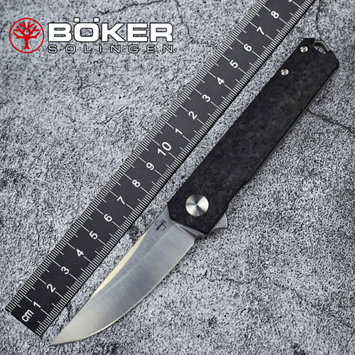 boker碳纤维手柄折叠刀德国博克