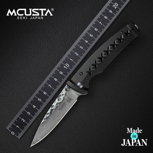 Mcusta传世家徽折叠刀日本进口