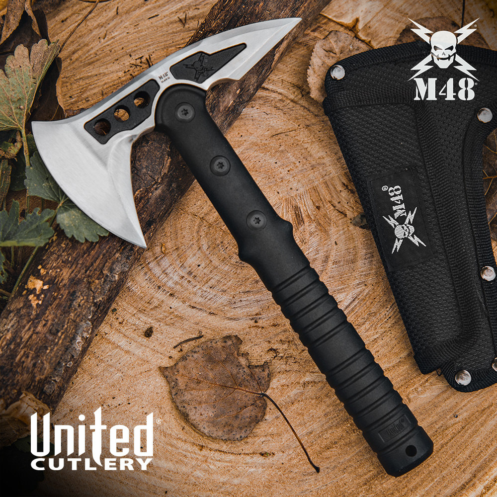 美国United Cutlery联合M48营地猎鹰投掷斧户外野营便携迷你战斧