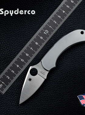 美国进口Spyderco蜘蛛C28P蜻蜓户外多功能防卫全钢EDC便携折叠刀