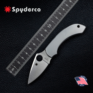 美国进口Spyderco蜘蛛C28P蜻蜓户外多功能防卫全钢EDC便携折叠刀