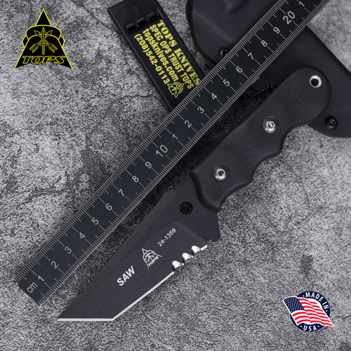 美国进口TOPS托普斯SAW-02小直刀