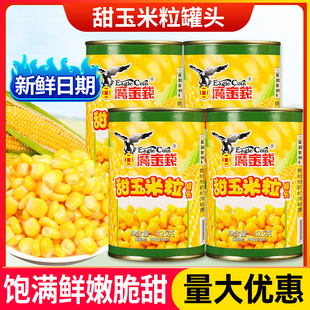 鹰金钱甜玉米粒罐头425g 5罐烘焙水果沙拉黄金松仁玉米烙原料商用