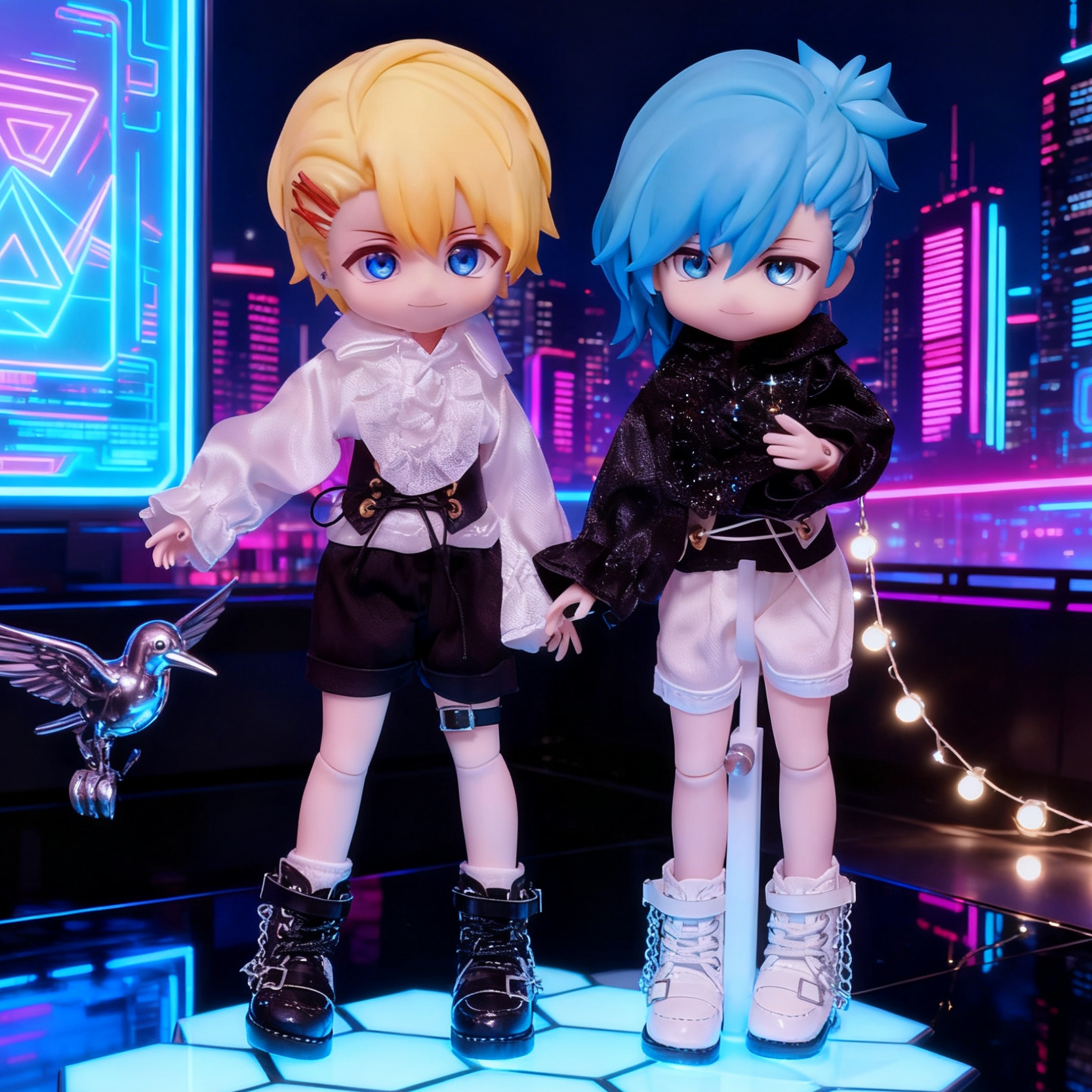 ob11娃衣哥特衬衫欧风衬衣