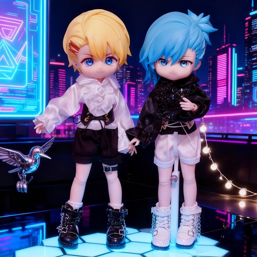 ob11娃衣哥特衬衫欧风衬衣