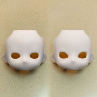 新款ob11开眼脸壳 gsc粘土人通用开眼脸壳 万用空白脸 白肌水帖脸