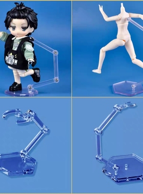 ob11支架 gsc粘土人 小布 ob22/24 6分 12分棉花娃娃飞天隐形支架