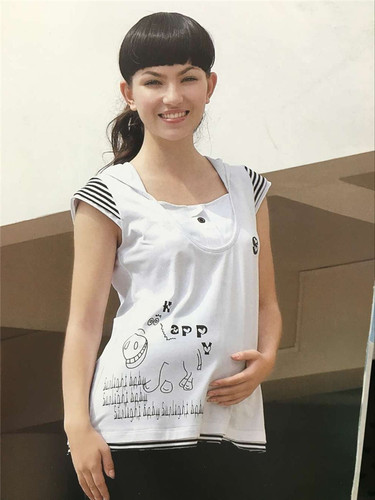 今生宝贝孕妇装 夏装 时尚 孕妇上衣 5325