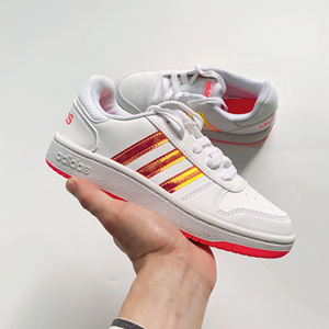 adidas阿迪达斯女鞋 HOOPS 2.0经典透气轻便运动休闲板鞋FW5856