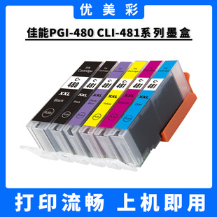 6140 8540打印机480 8140 TR7540 481墨水盒 9140 适用佳能TS704