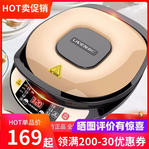 Liren LR-D3009 Электрическая пекарня Двухсторонняя нагревательная подвеска нагревание блин Многофункциональное блинное блин Блинг Блин Блин