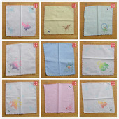 90年代 手帕 怀旧 绝版 老手绢 收藏 回忆 绣花