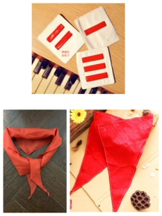 70 80 90年代怀旧老库存 老红领巾 三道杠 流动红旗  I影视道具