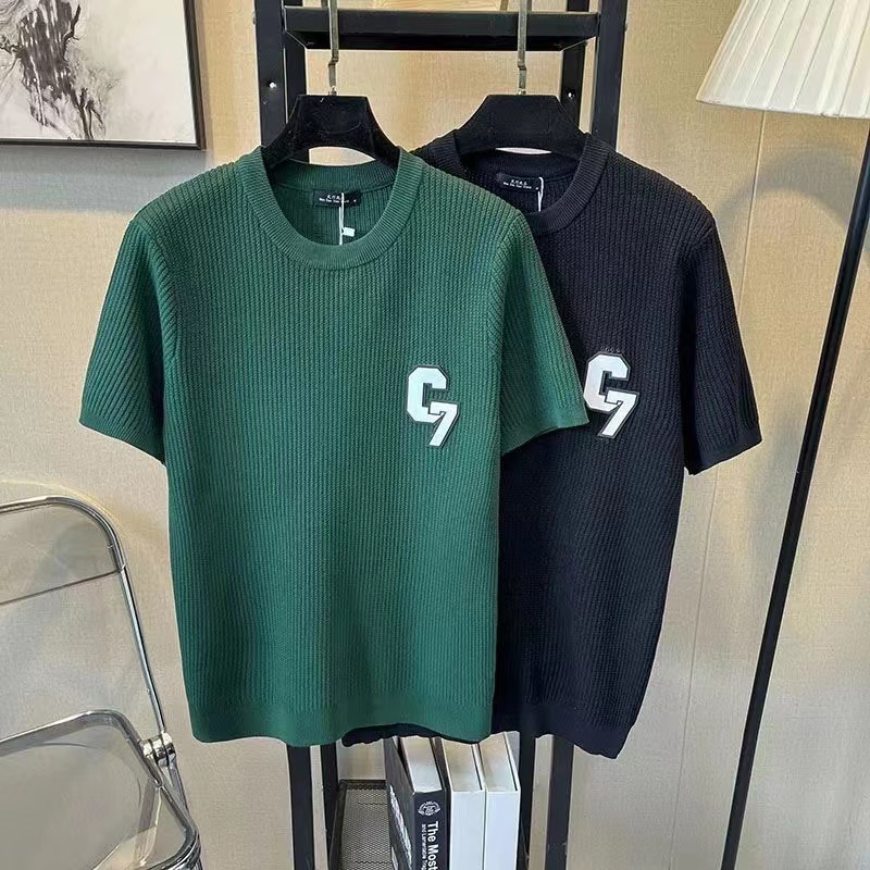 秋冬新款短袖修身针织衫