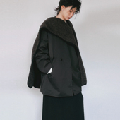 仿羊羔毛简约气质款 尢系UXI 冬季 百搭多用披肩叠搭纯色围巾