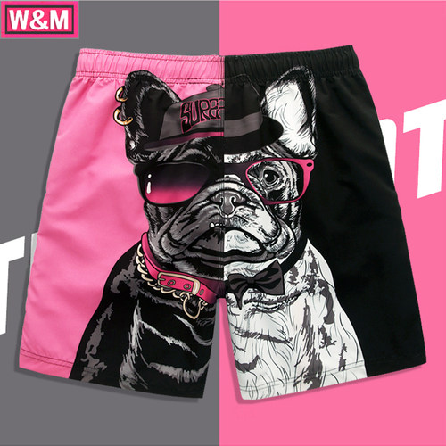 水上乐园潮牌沙滩裤速干印花情侣