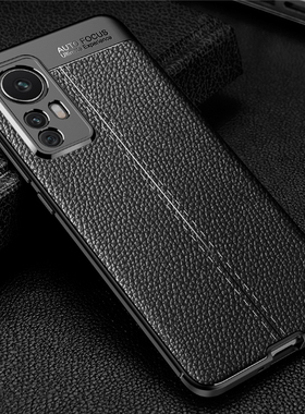 适用Xiaomi小米12手机壳12pro新款12s十二硅胶保护套12x皮纹软壳12spro全包外壳12por防摔商务防滑高档高级感