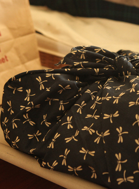 Castle Garden和風開運系風呂敷*方桌布*包袱皮*收納方巾 蜻蜓蓝