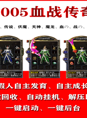热血传奇单机游戏2005血战版智能假人陪玩攻城一键启动GM电脑pc