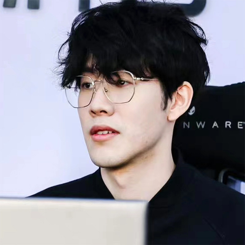 theshy同款眼镜方形大框显瘦日系眼镜框男方形金边镜框女可配近视