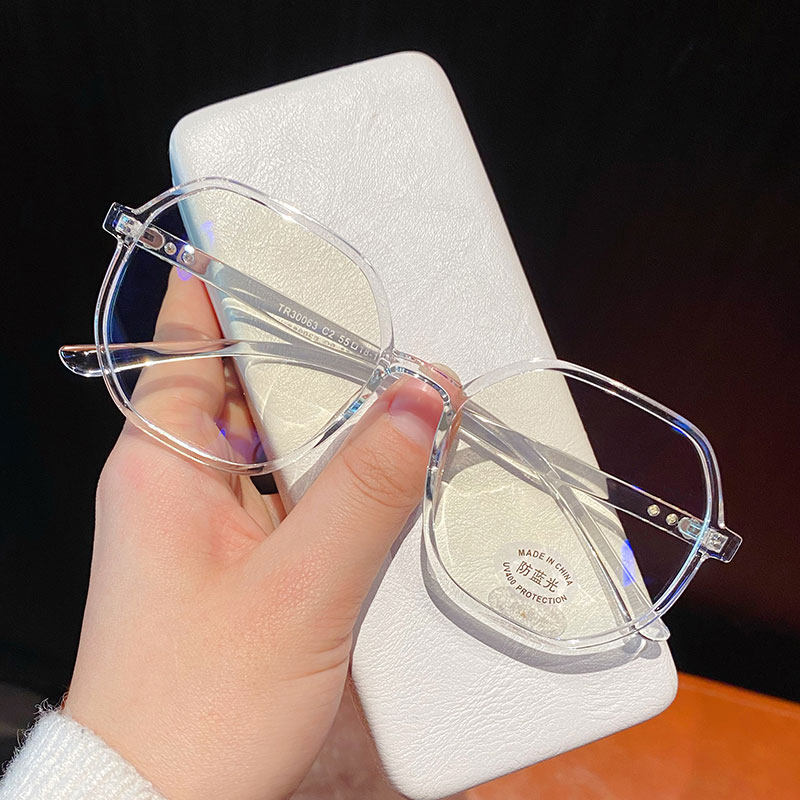 网红防蓝光防辐射眼镜不规则透明眼镜框ins风女大脸显瘦可配近视,ZIPPO/瑞士军刀/眼镜,眼镜架,淘宝优惠券,粉丝福利购,淘宝优惠卷