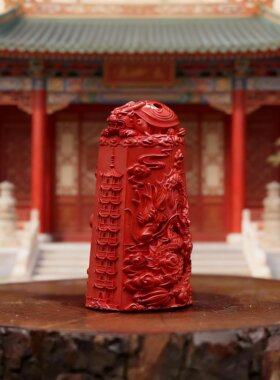 96%含量天然朱砂龙凤文昌塔挂件小摆件升学礼品金榜提名逢考必过