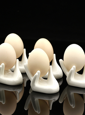 白色陶瓷 佛手 蛋托 纯白陶瓷蛋托  蛋拖  意境菜创意摆盘 鸡蛋拖