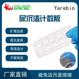 尿沉渣计数板一次性81格定量分析板载玻片细胞记数板10计数池