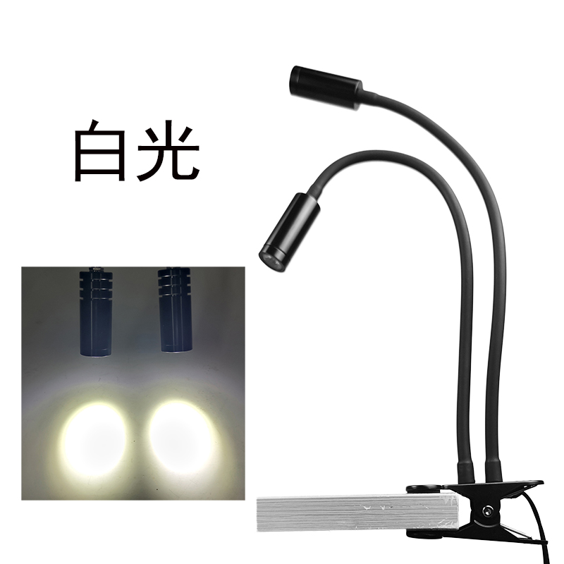 thumbnail for Mobile phone, electronic repair, work lamp, microscope, light source, universal clip, LED spotlight, adjustable brightness, spotlight