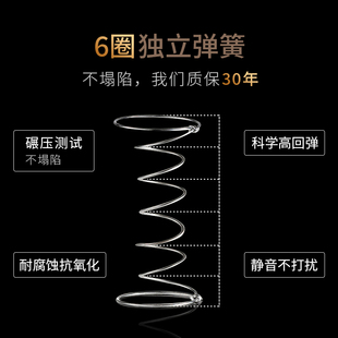 租房专用1.5米硬床垫1.8m酒店20cm厚 席梦思弹簧床垫软垫卧室家用