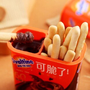 6盒装阿华田Ovaltine榛子巧克力蘸酱饼干棒全麦饼干休闲网红零食